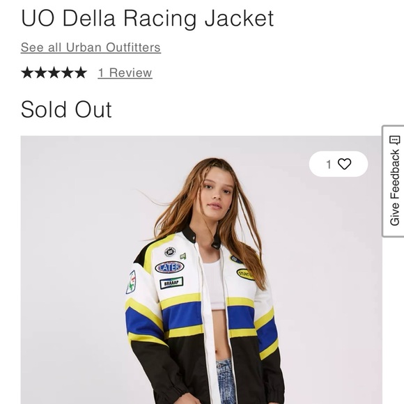 Urban Outfitters Della Racing Jacket. NWOT - Picture 13 of 15